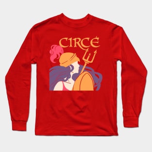 Circe Logo Orange Long Sleeve T-Shirt